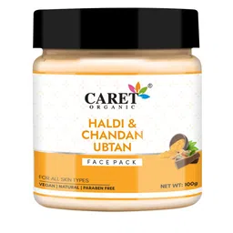 CARET ORGANIC Haldi & Chandan Face Pack For Skin Brightening - 100 g image 2