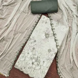 Blissta Printed Unstitched Dress Material-picture-16