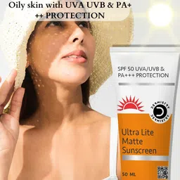 DERMISTRY Ultra Lite Matte Finish Water Based SPF50 Sunscreen-50ml image 5