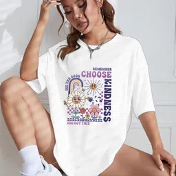 CORSICA Graphic Printed Round Neck Drop-Shoulder Sleeves Oversized T-shirt image 2