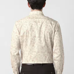 Van Heusen Conversational Printed Pure Cotton Slim Fit Casual Shirt image 5