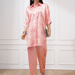 Vishudh Floral Embroidered Shirt And Trouser-picture-28