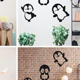 GloShvi Set of 3 Cute Baby Dancing Penguins Wall Art image 3