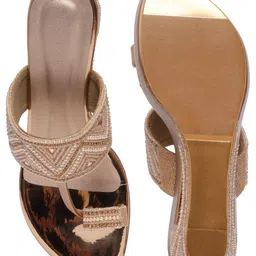 ERIDANI Embellished Wedge Sandals image 2
