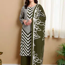 SZN Women Printed Straight Kurta Sets With Dupatta-picture-13