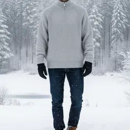 HERE&NOW Men Ribbed Pullover-picture-39