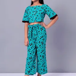 merrigo kidz CACA CINA Girls Printed Top with Palazzos image 2