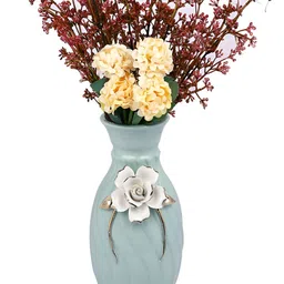 TAYHAA Green & White Ceramic Flower Vase image 3