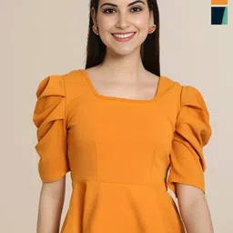 Mast & Harbour Women Pack of 2 Solid Square Neck Regular Top-picture-10