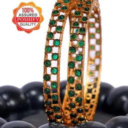 poshify Luxury Gold Plated Pure Brass Bangles 2384C-1925 Stylish Traditional Bangle image 4