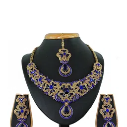 VATSALYA creation Women Blue Jewellery Set-picture-33