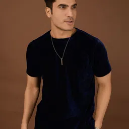 BAESD Men Solid Round Neck T-shirt-image-50