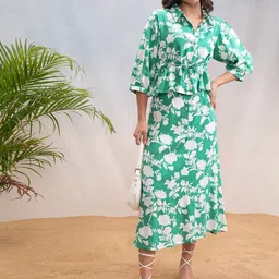 Vishudh Printed Top & Skirt Co-Ords-image-5