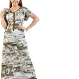 LIFE-TALE Women White Satin Nightdress-picture-34