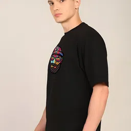 KAIDO Graphic Printed Drop-Shoulder Sleeves Oversized Cotton T-shirt image 2