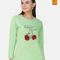 Metronaut Women 2 Printed Bio Finish Applique T-shirt-picture-18