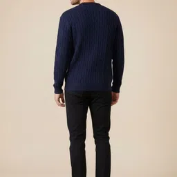 Mast & Harbour Men Cable Knit Pullover image 3