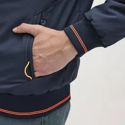 The Roadster Lifestyle Co. Mock Collar Padded Bomber Jacket image 2