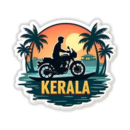 GIFTODAY Orange Coloured & Green Kerala Printed Fridge Magnet-image-8