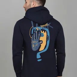 SLOWLORIS Men Printed Hooded Sweatshirt-picture-17