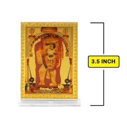Adhvik Gold Toned And Maroon Mehandipur Balaji Photo Frame image 3