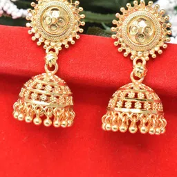 MEIRA JEWELLERY Dome Shaped Jhumkas-picture-26