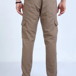 NEVER NEUD Men Relaxed Cargos Trousers image 5