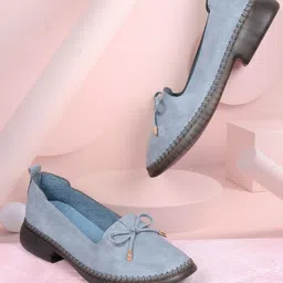 Jove Women PU Loafers-picture-29