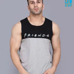 SLOWLORIS Men 2 Colourblocked Monochrome Raw Edge Slim Fit T-shirt-image-81