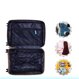 Polo Class Crown Series Unisex Textured Hard-Sided Large Travel Trolley Bag image 5