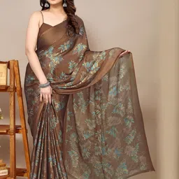 KALINI Floral Poly Chiffon Saree-picture-28