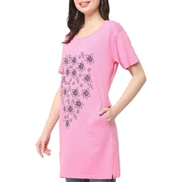 ONE SKY Women Floral 2 Printed Pockets 1 T-shirt image 3