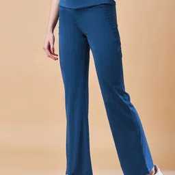 COLOR CAPITAL Pack Of 4 Solid Flared Gym Tights image 5