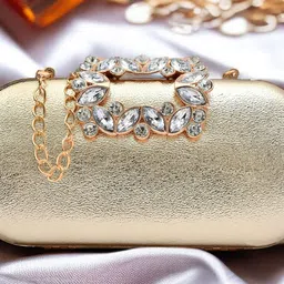 FOR THE BEAUTIFUL YOU Women Embellished Box Clutch image 2