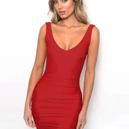 StyleCast V-Neck Bodycon Mini Dress-image-76