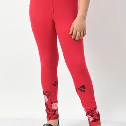 BAESD Girls Printed Cotton Mid-Rise Ankle-Length Leggings-image-78