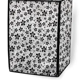 The Furnishing Tree Black & Grey Printed Washing Machine Appliance Cover image 2
