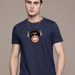 Moda Rapido Men Regular Fit Graphic Printed Round Neck Cotton T-shirt-image-40