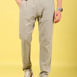 V-Mart Men Mid Rise Cotton Trousers-image-33