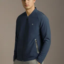 Louis Philippe Men Lightweight Training or Gym Bomber Jacket image 5