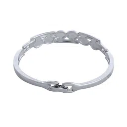 VOJ Stainless Steel Silver-Plated Artificial Stones Wraparound Bracelet image 5