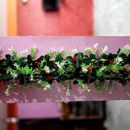 kingstyle impex Artificial Flowers Home Decoration Vine Creepers Plant Wall Hanging Chain 290I Multicolor Rose Artificial Flower image 3