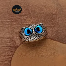 Teeragaj Eye Stone-Studded Adjustable Finger Ring image 2