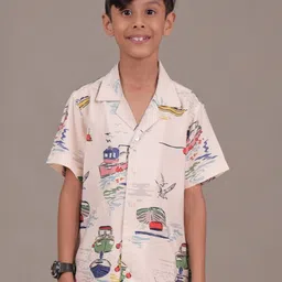 Grit N Groove Boys Relaxed Printed Casual Shirt-image-27