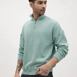The Roadster Life Co. Self Design Drop-Shoulder Sleeves Pullover image 2