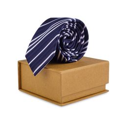 The Tie Hub Men Striped Skinny Tie-picture-13