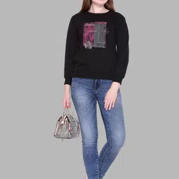 Pink Marie Women Printed Sweatshirt-image-16
