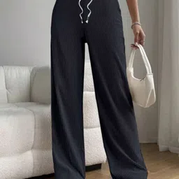 Deslizar Women Relaxed Loose Fit High-Rise Easy Wash Trouser-image-17