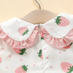 Bold N Elegant Fruit Print Sleeveless Dress With Bag image 3