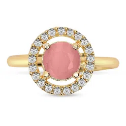 I Jewels Gold-Plated Diamond & Cubic Zirconia-Studded Finger Ring-picture-35